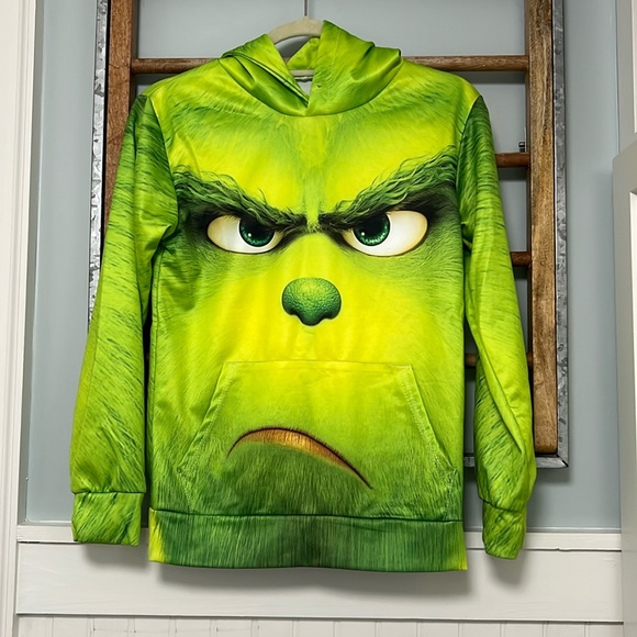 Boys grinch performance hoodie, sweatshirt size small - Picture 1 of 4